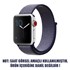 Microsonic Apple Watch Series 2 38mm Hasırlı Kordon Woven Midnight Blue 2