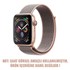 Microsonic Apple Watch Series 2 38mm Hasırlı Kordon Woven Pink Sand 2
