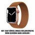 Microsonic Apple Watch Series 4 40mm Kordon Medium Size 147mm Knitted Fabric Single Loop Kahverengi 2