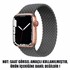 Microsonic Apple Watch Series 4 40mm Kordon Large Size 160mm Knitted Fabric Single Loop Koyu Gri 2