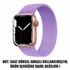 Microsonic Apple Watch Series 3 38mm Kordon Small Size 127mm Knitted Fabric Single Loop Lila 2
