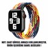 Microsonic Apple Watch Series 3 42mm Kordon Medium Size 147mm Knitted Fabric Single Loop Multi Color 2