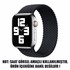 Microsonic Apple Watch Series 4 44mm Kordon Medium Size 147mm Knitted Fabric Single Loop Siyah 2