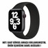 Microsonic Apple Watch Series 6 40mm Kordon Medium Size 145mm New Solo Loop Siyah 2