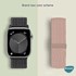 Microsonic Apple Watch SE 2022 40mm Kordon Medium Size 147mm Knitted Fabric Single Loop Kahverengi 3