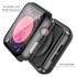 Microsonic Apple Watch SE 2022 40mm Kılıf Matte Premium Slim WatchBand Siyah 3