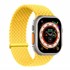 Microsonic Apple Watch Series 9 41mm Kordon Large Size 160mm Knitted Fabric Single Loop Sarı 1