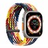 Microsonic Apple Watch Series 9 45mm Kordon Large Size 160mm Knitted Fabric Single Loop Multi Color 1