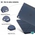 Microsonic Apple iPad Air 2 A1566-A1567 Folding Origami Design Kılıf Mor 5