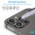 Microsonic Apple iPhone 15 Pro Max Tekli Kamera Lens Koruma Camı Gümüş 7