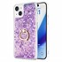Microsonic Apple iPhone 15 Kılıf Glitter Liquid Holder Mor 1