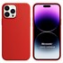 Microsonic Apple iPhone 15 Pro Max Kılıf Liquid Lansman Silikon Kırmızı 1