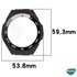 Microsonic Huawei Watch Ultimate Kılıf Clear Premium Slim WatchBand Siyah 6