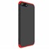 Microsonic Huawei Y6 2018 Kılıf Double Dip 360 Protective Siyah Kırmızı 2