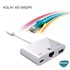 Microsonic Lightning to Ethernet USB Adapter Kablo iPhone iPad USB Ethernet Dönüştürücü Adaptör Beyaz 4