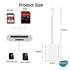 Microsonic Lightning to SD Card Camera Reader Kablo iPhone SD Mikro Sd Kart Okuyucu Kablo Adaptör Beyaz 5