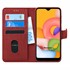Microsonic Samsung Galaxy A01 Kılıf Fabric Book Wallet Kırmızı 1