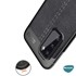 Microsonic Samsung Galaxy A02s Kılıf Deri Dokulu Silikon Siyah 4