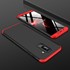Microsonic Samsung Galaxy A6 Plus 2018 Kılıf Double Dip 360 Protective Siyah Kırmızı 3