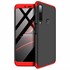 Microsonic Samsung Galaxy A9 2018 Kılıf Double Dip 360 Protective Siyah Kırmızı 1