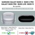 Microsonic Samsung Galaxy Buds 2 Pro Kılıf Kelebek Figürlü Parıltılı Şeffaf 2