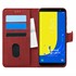 Microsonic Samsung Galaxy J6 Kılıf Fabric Book Wallet Kırmızı 1