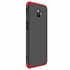 Microsonic Samsung Galaxy J6 Plus Kılıf Double Dip 360 Protective Siyah Kırmızı 2