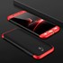 Microsonic Samsung Galaxy J7 Pro Kılıf Double Dip 360 Protective Siyah Kırmızı 3
