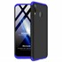 Microsonic Samsung Galaxy M10s Kılıf Double Dip 360 Protective Siyah Mavi 1