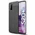 Microsonic Samsung Galaxy S20 Plus Kılıf Deri Dokulu Silikon Siyah 1