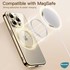 Microsonic Apple iPhone 12 Kılıf MagSafe Luxury Electroplate Mavi 2