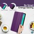 Microsonic Samsung Galaxy Tab A7 Lite T225 Kılıf Slim Translucent Back Smart Cover Lacivert 5
