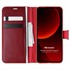 Microsonic Xiaomi Mi 13T Kılıf Delux Leather Wallet Kırmızı 1