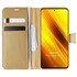 Microsonic Xiaomi Poco X3 Pro Kılıf Delux Leather Wallet Gold 1