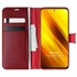 Microsonic Xiaomi Poco X3 Pro Kılıf Delux Leather Wallet Kırmızı 1