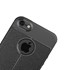 Microsonic Apple iPhone SE Kılıf Deri Dokulu Silikon Siyah 3