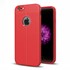 Microsonic Apple iPhone 6 Plus Kılıf Deri Dokulu Silikon Kırmızı 1