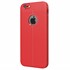 Microsonic Apple iPhone 6 Plus Kılıf Deri Dokulu Silikon Kırmızı 2