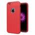 Microsonic Apple iPhone 7 Kılıf Deri Dokulu Silikon Kırmızı 1