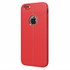 Microsonic Apple iPhone 8 Kılıf Deri Dokulu Silikon Kırmızı 2