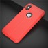 Microsonic Apple iPhone X Kılıf Deri Dokulu Silikon Kırmızı 3