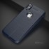 Microsonic Apple iPhone XS Max 6 5 Kılıf Deri Dokulu Silikon Lacivert 3