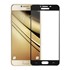Microsonic Samsung Galaxy C7 3D Kavisli Temperli Cam Ekran koruyucu Kırılmaz Film Siyah 1