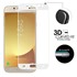 Microsonic Samsung Galaxy J7 Pro Tam Kaplayan Temperli Cam Ekran koruyucu Kırılmaz Film Beyaz 2