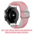 Microsonic Huawei Watch 2 Classic Kordon Braided Loop Band Pembe Beyaz 2