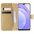 Microsonic Xiaomi Poco M3 Kılıf Delux Leather Wallet Gold 1