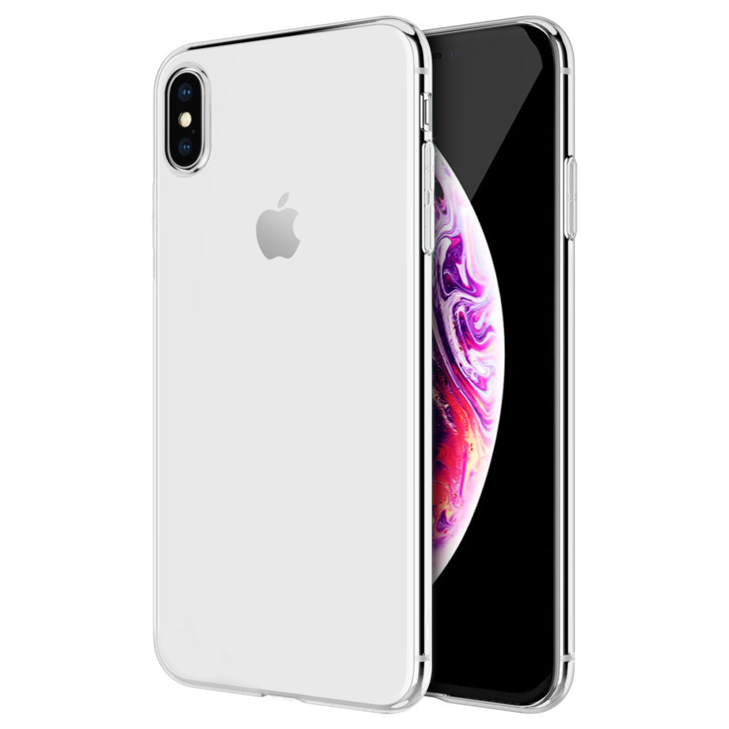 Microsonic Apple iPhone XS Max 6 5 Kılıf Transparent Soft Beyaz