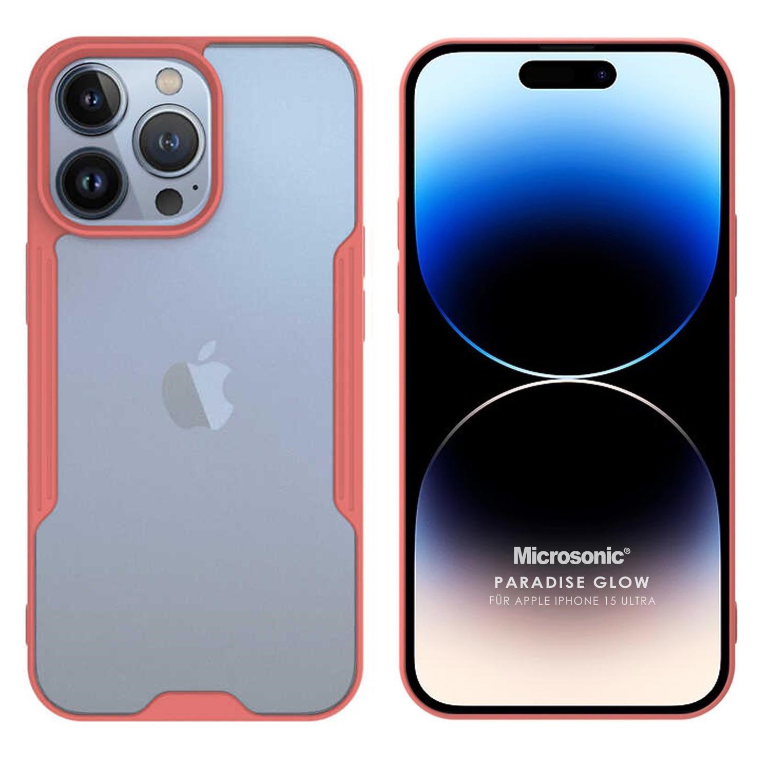 Microsonic Apple iPhone 15 Pro Max Kılıf Paradise Glow Pembe