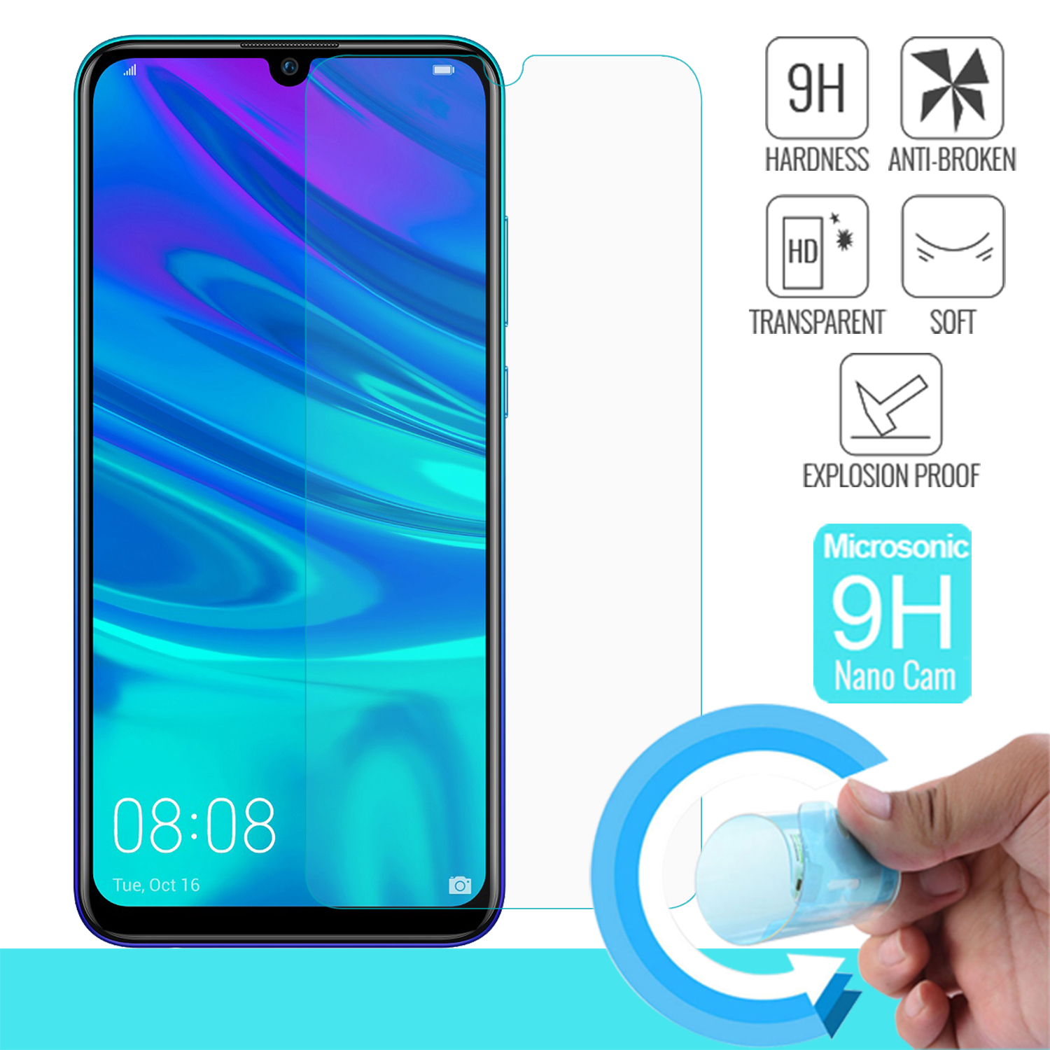 Microsonic Huawei P Smart 2019 Nano Cam Ekran koruyucu