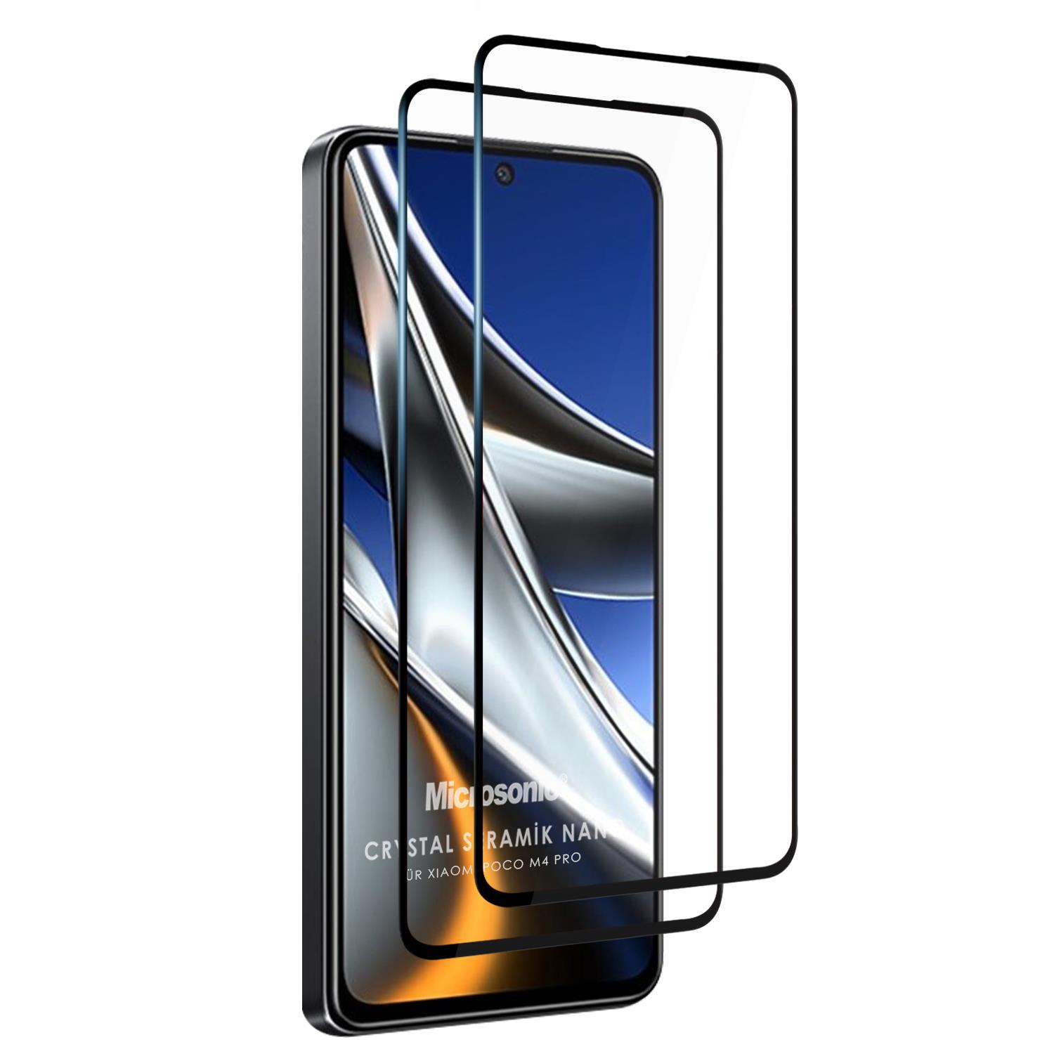 Microsonic Xiaomi Poco M4 Pro Crystal Seramik Nano Ekran Koruyucu Siyah 2 Adet